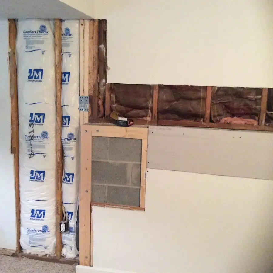 Wall insulation replacement during Contents Cleaning & Restoration in Elk Ridge